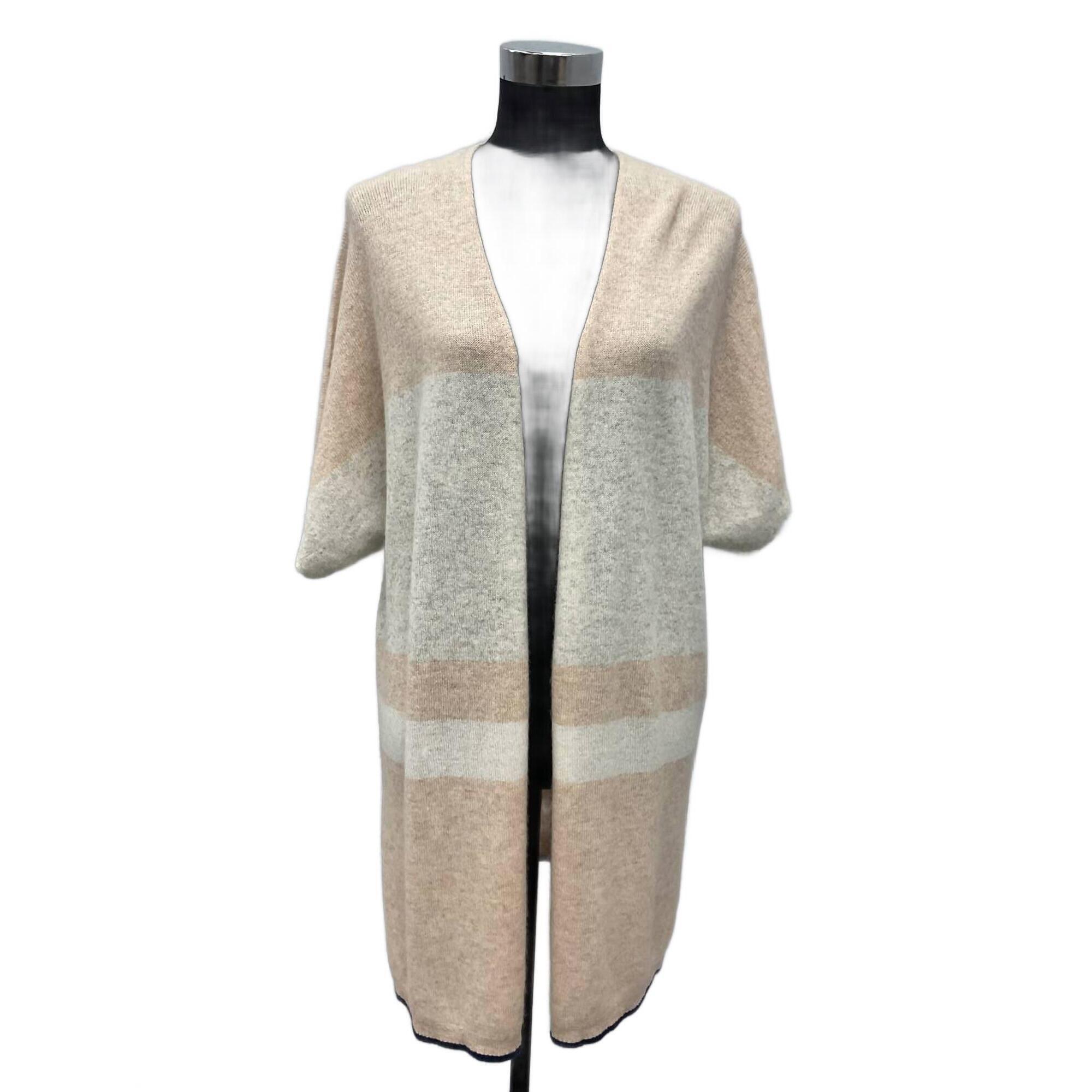New Incashmere Cashmere Cardigan In Pale Pink/Grey
